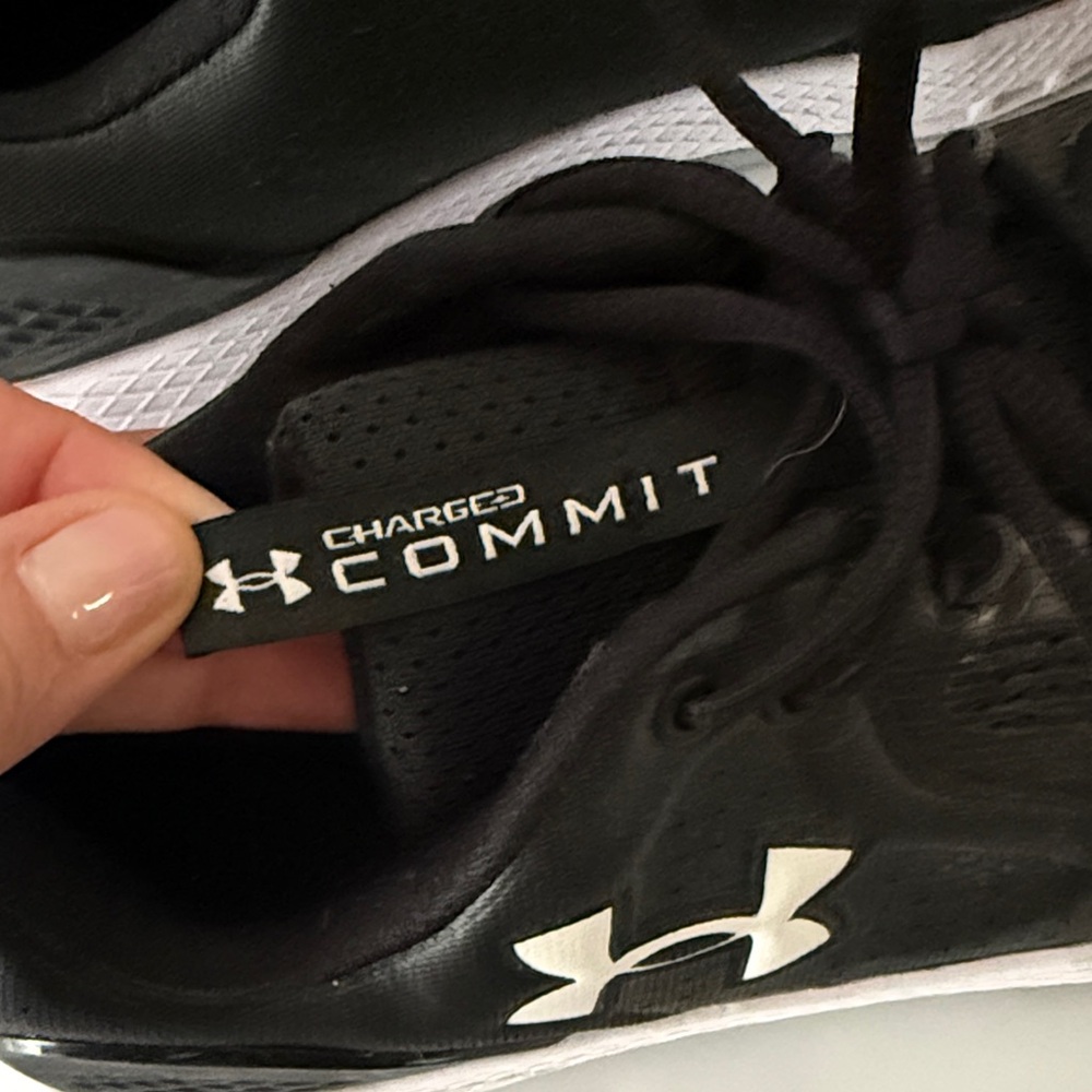 Under Armour Black And White Charged Commit Runni… - image 5